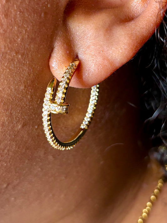 Nail Earrings